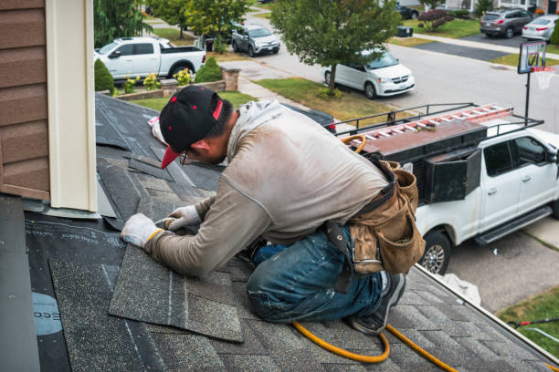 Professional Roofing technician working in Camden, OH